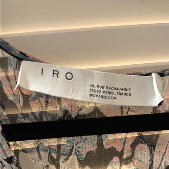 IRO Blue Ruffled Mini Sundress - Picture 2 of 6